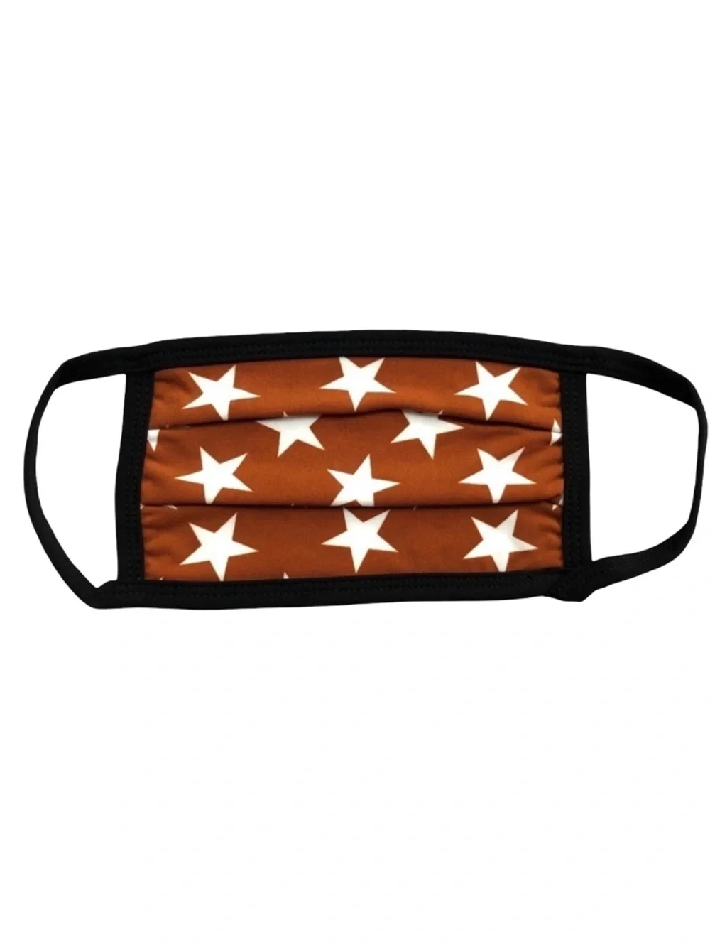 🔴 5 for $10 ONE Zenana Brown Star Print Face Mask Reusable Cotton Washable